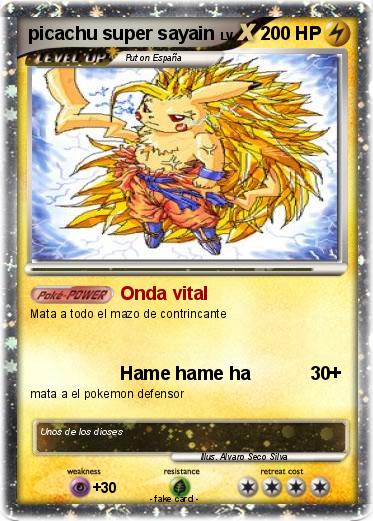 Pokemon picachu super sayain