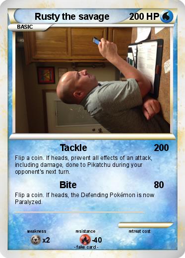 Pokemon Rusty the savage