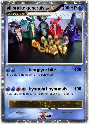 Pokemon all snake generals