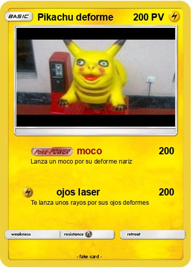 Pokemon Pikachu deforme
