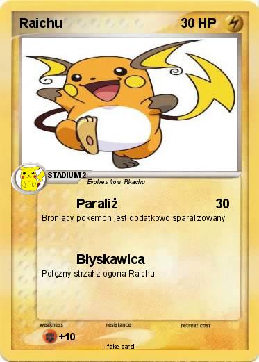 Pokemon Raichu