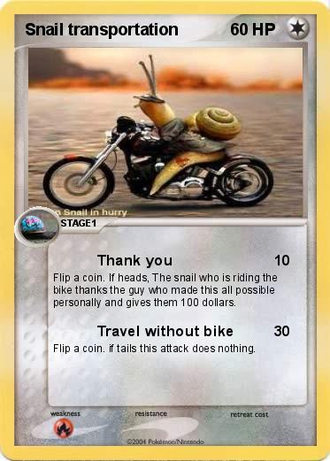 Pokemon Snail transportation