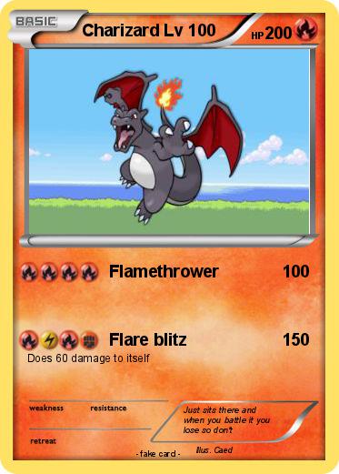 Pokemon Charizard Lv 100