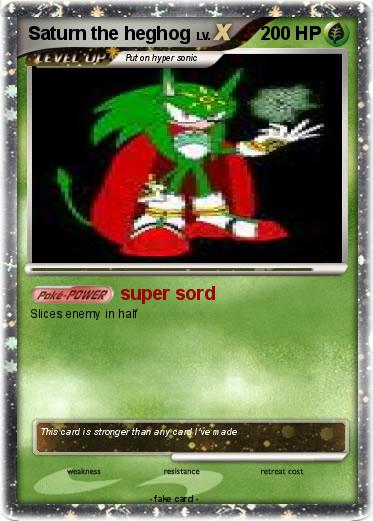 Pokemon Saturn the heghog