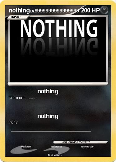 Pokemon nothing