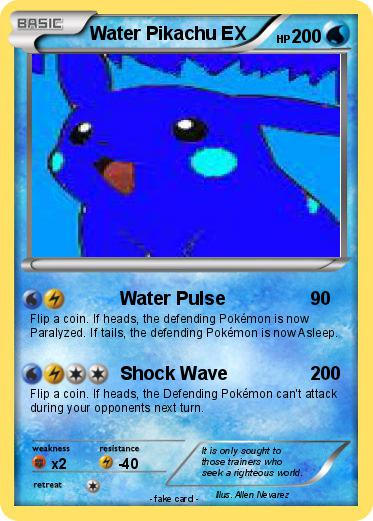 Pokemon Water Pikachu EX