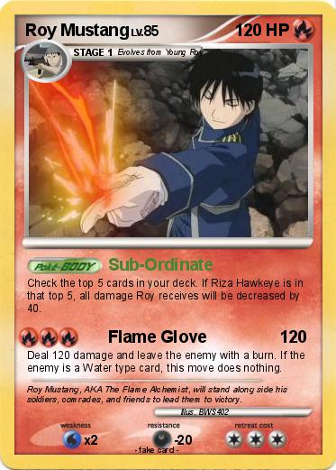 Pokemon Roy Mustang