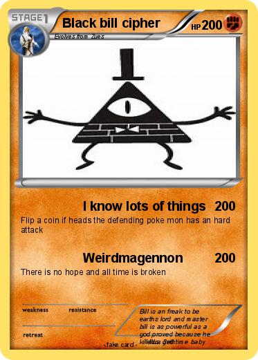Pokemon Black bill cipher