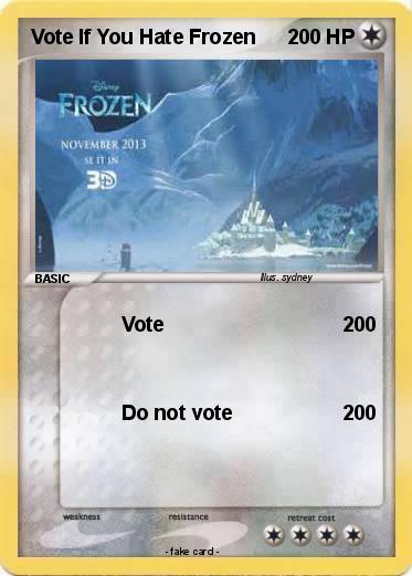 Pokemon Vote If You Hate Frozen
