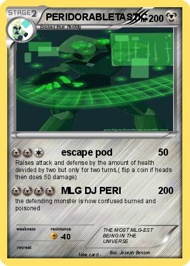Pokemon PERIDORABLETASTIC