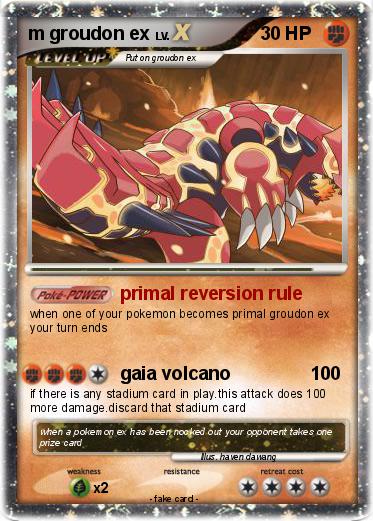 Pokemon m groudon ex