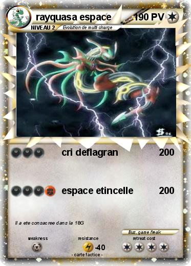 Pokemon rayquasa espace