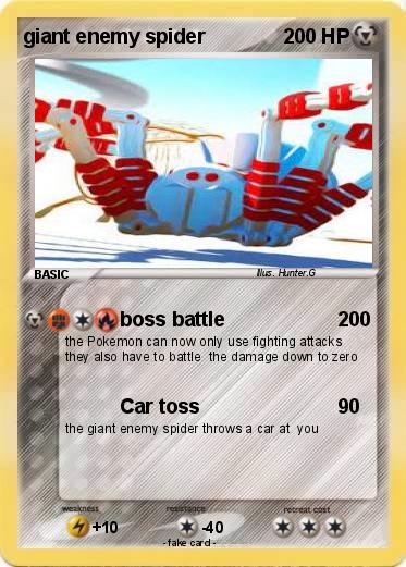 Pokemon giant enemy spider