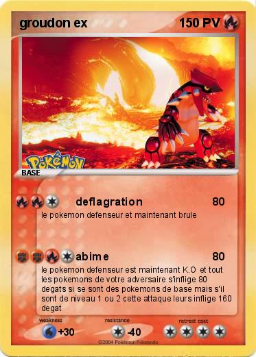 Pokemon groudon ex