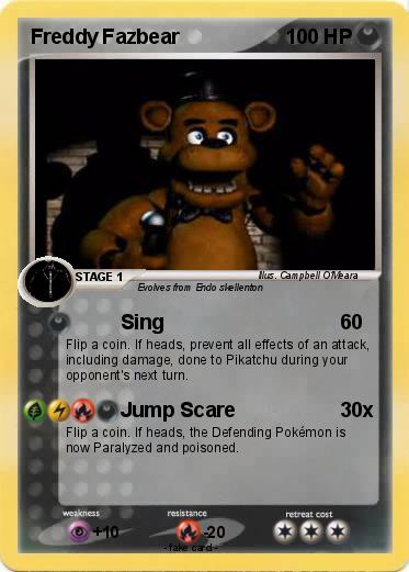 Pokemon Freddy Fazbear
