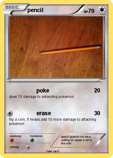 Pokemon pencil