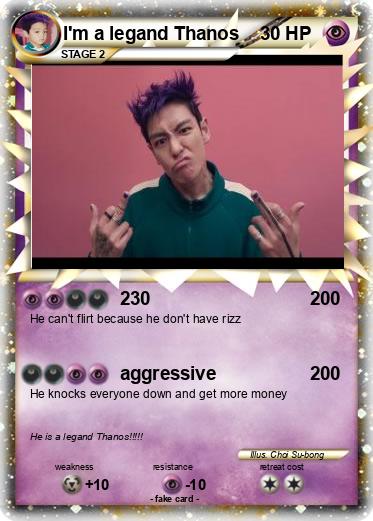 Pokemon I'm a legand Thanos