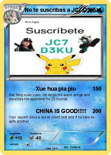 Pokemon No te suscribas a JC7 D3KU