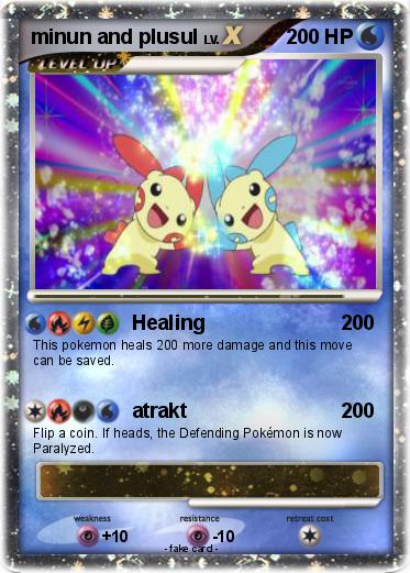Pokemon minun and plusul