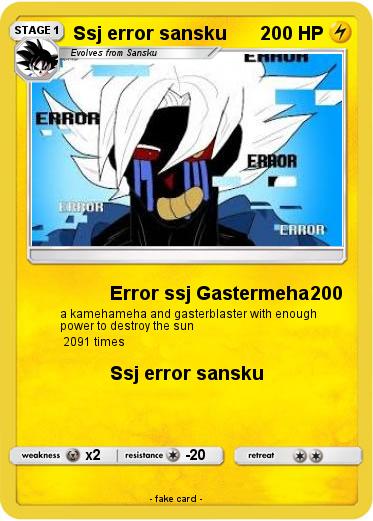 Pokemon Ssj error sansku