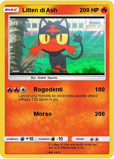 Pokemon Litten di Ash