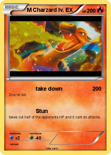 Pokemon M Charzard lv. EX