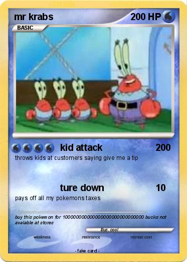 Pokemon mr krabs