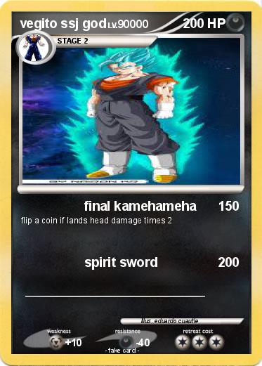 Pokemon vegito ssj god