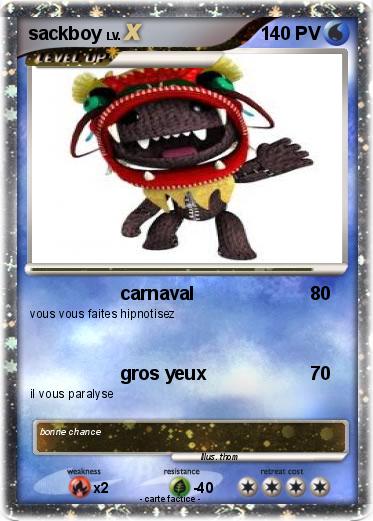 Pokemon sackboy