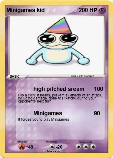 Pokemon Minigames kid