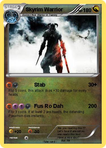 Pokemon Skyrim Warrior