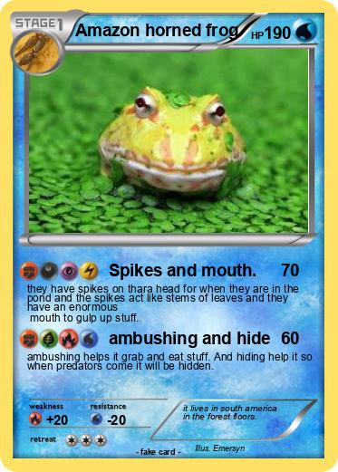 Pokemon Amazon horned frog