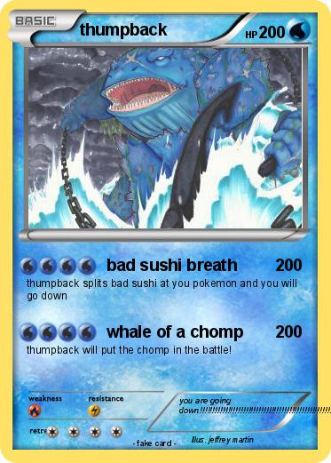 Pokemon thumpback