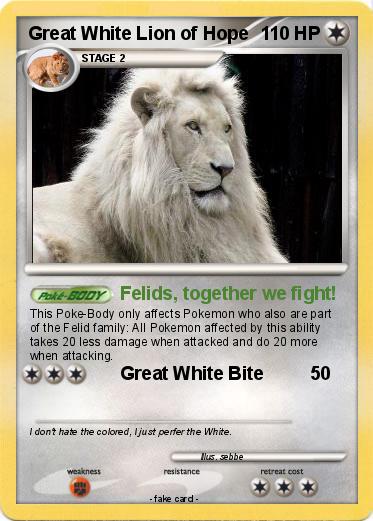 Pokemon Great White Lion of Hope