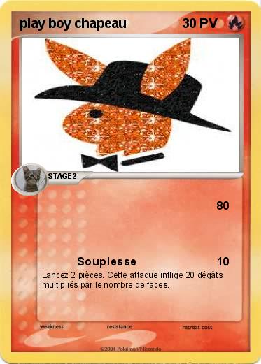 Pokemon play boy chapeau