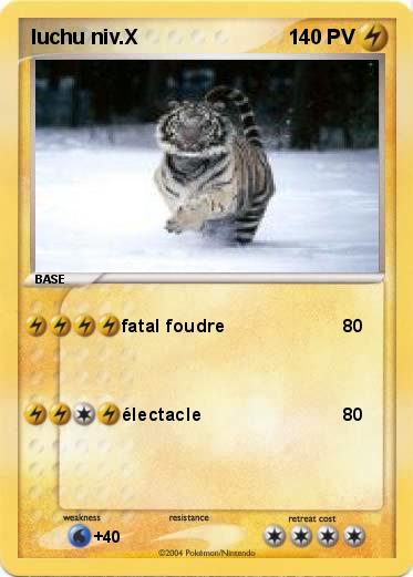 Pokemon luchu niv.X