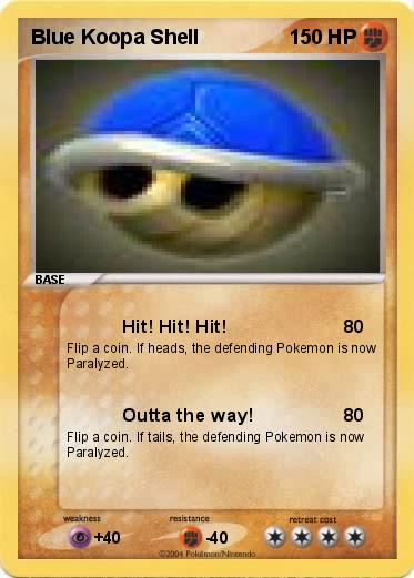 Pokemon Blue Koopa Shell