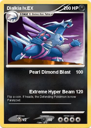 Pokemon Dialkia lv.EX