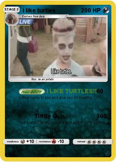 Pokemon i like turtles