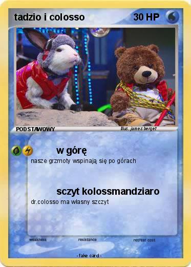 Pokemon tadzio i colosso