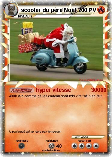 Pokemon scooter du père Noël
