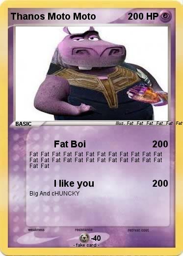 Pokemon Thanos Moto Moto
