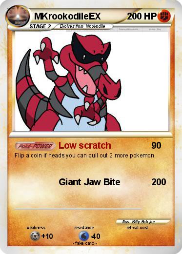 Pokemon MKrookodileEX