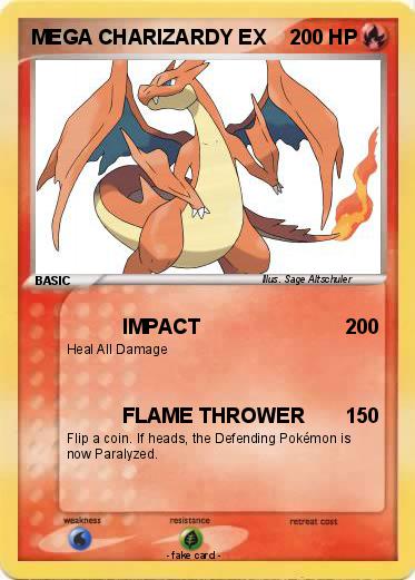 Pokemon MEGA CHARIZARDY EX