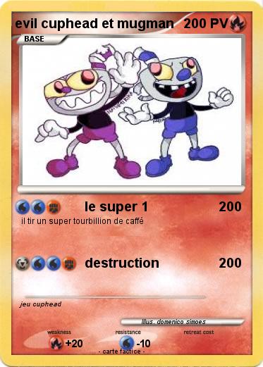 Pokemon evil cuphead et mugman