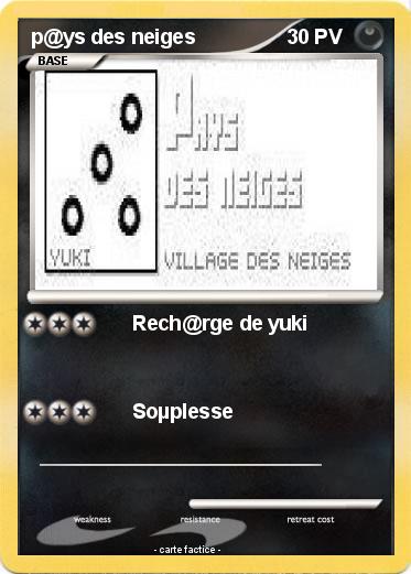 Pokemon p@ys des neiges