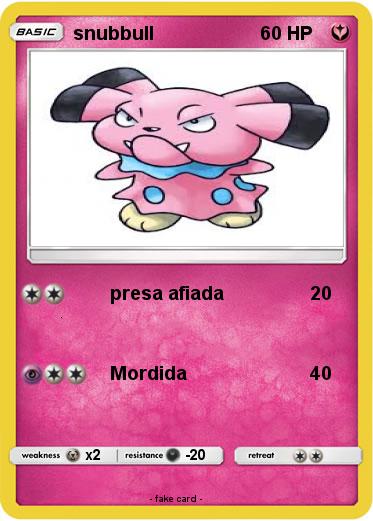 Pokemon snubbull