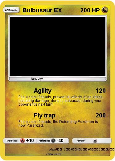 Pokemon Bulbusaur EX