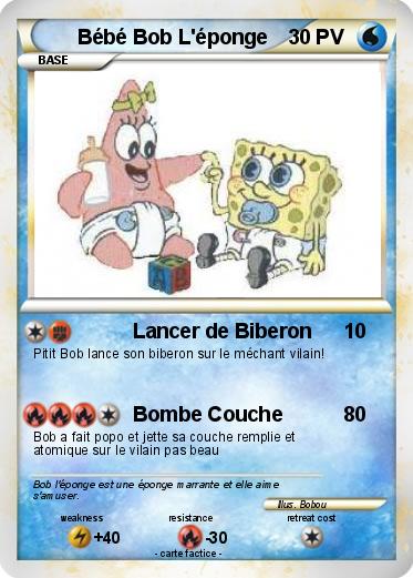 Pokemon Bébé Bob L'éponge