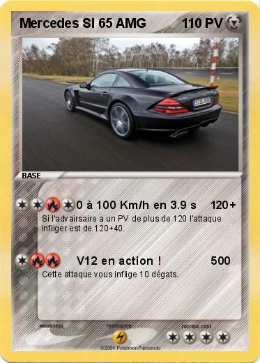 Pokemon Mercedes Sl 65 AMG 